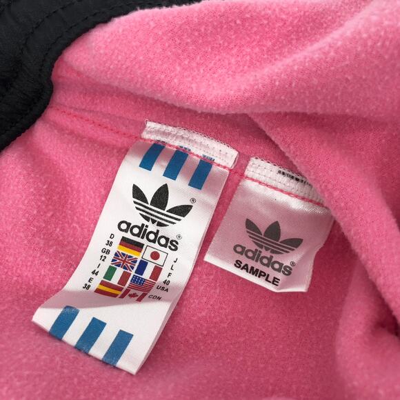 Adidas 3 Stripe Capri Athletic Pants Size M EUR 38 US 8 Pink Sample Y2K Gorpcore - Picture 6 of 7